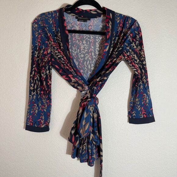 BCBGMaxazria Wrap Top - Picture 7 of 8